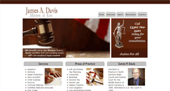 Desktop Screenshot of jamesadavislaw.com